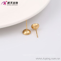 29848 Promotion simply fine jewelry circle stud earrings gold plated copper alloy earrings for ladies